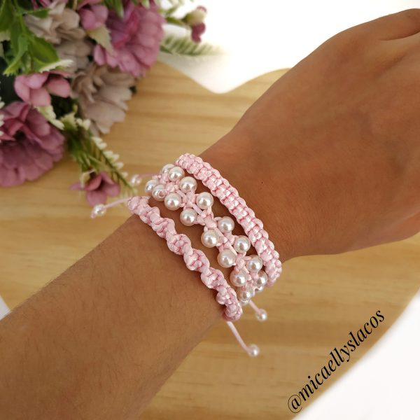 Pulseira Macramê infantil simples - Ajustável - Image 3